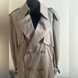 EUC Towne by London Fog Button-Up Trench Coat